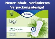 TENA Lady Normal - Neuer Inhalt, neues Verpackungsdesing